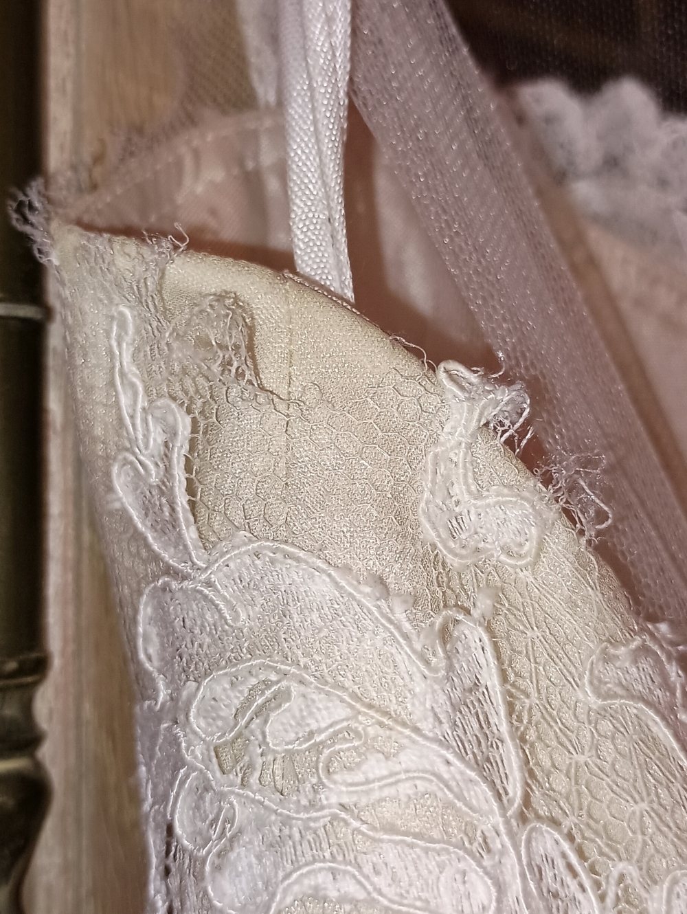 Amsale Ryan Teal Length Ivory Lace  Pleated Aline Formal Dress 12 - Picture 16 of 16